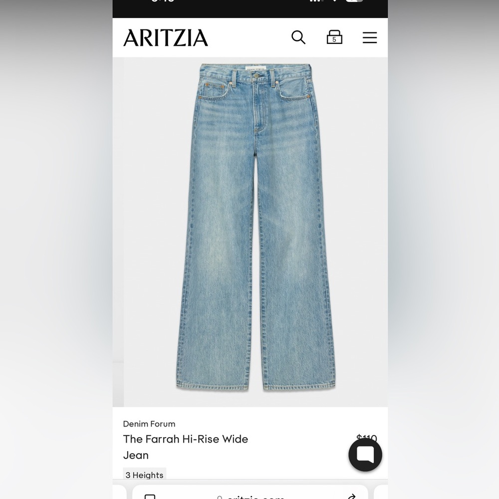 Aritzia Forum jeans